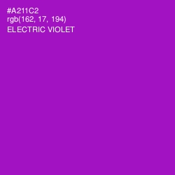 #A211C2 - Electric Violet Color Image